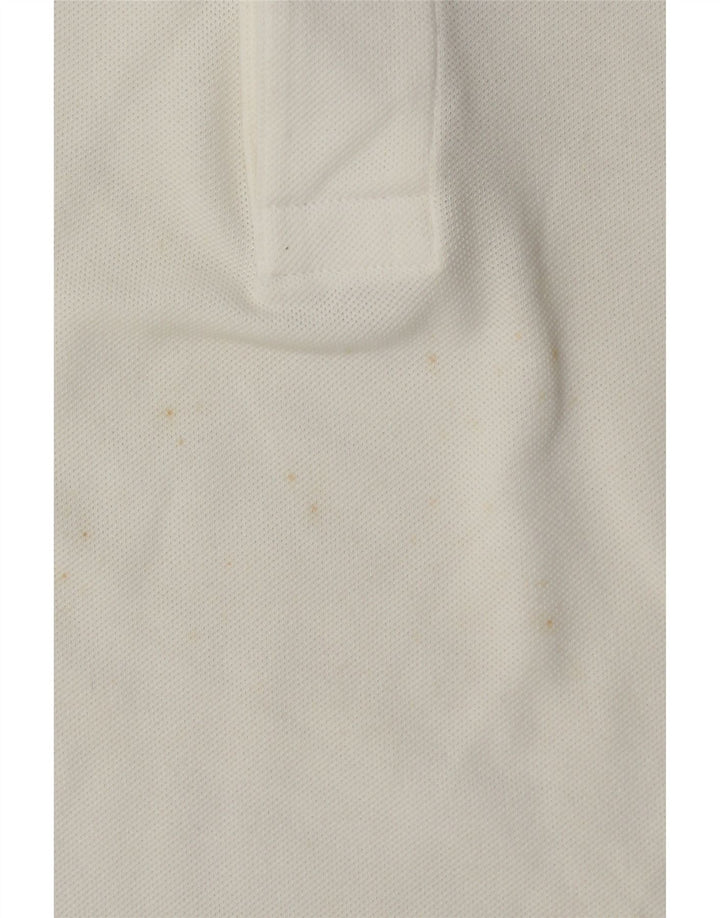 Polo da rugby da uomo Lacoste taglia 3 piccola in cotone bianco