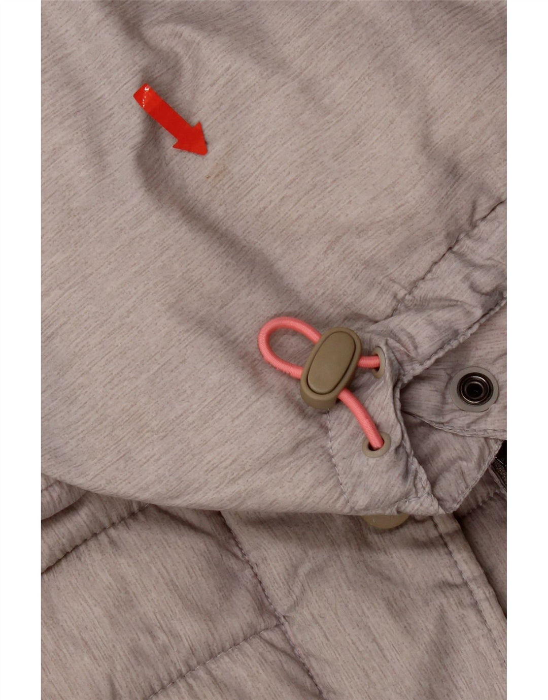 Giacca imbottita con cappuccio da donna Superdry UK 14 grande poliestere grigio