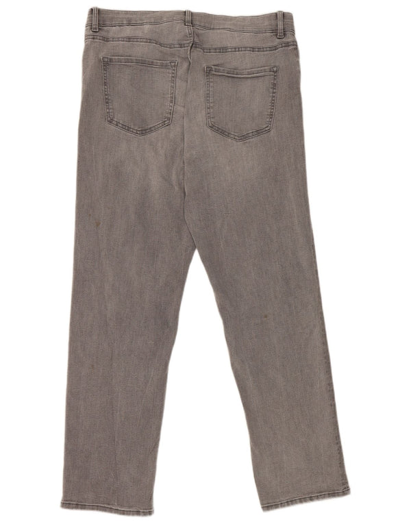 Jeans dritti Marks & Spencer da donna The Sienna UK 14 medio W32 L28 grigio