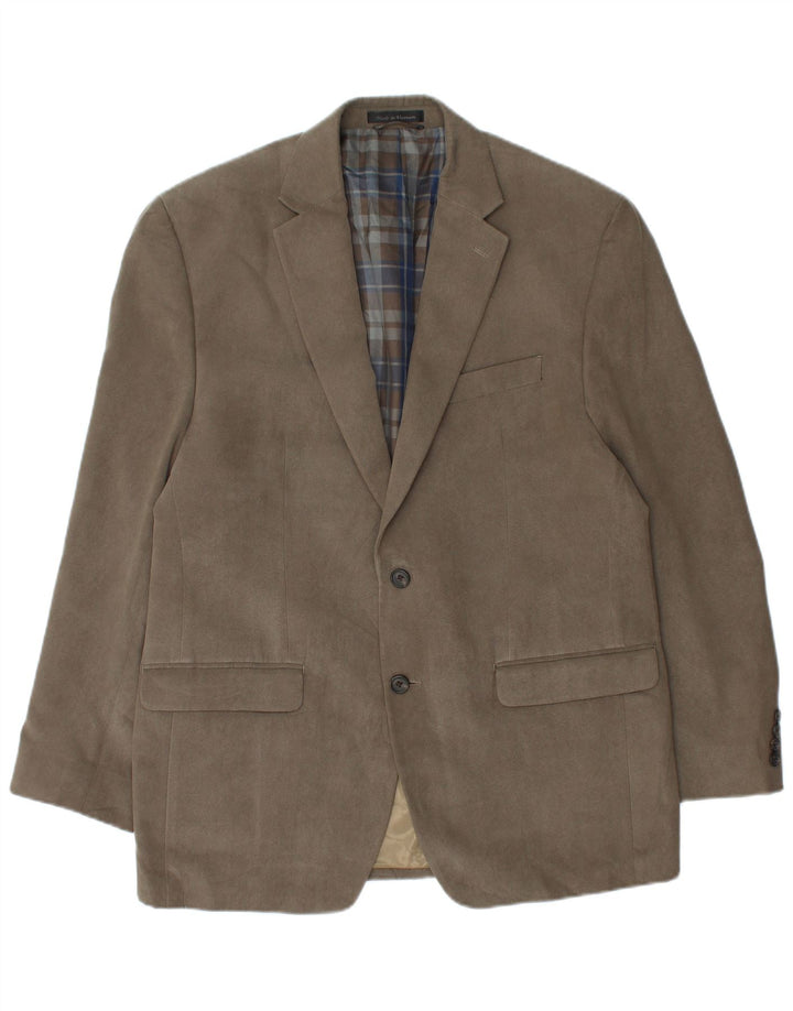 Giacca blazer da uomo a 2 bottoni Ralph Lauren UK 42 XL pied de poule kaki
