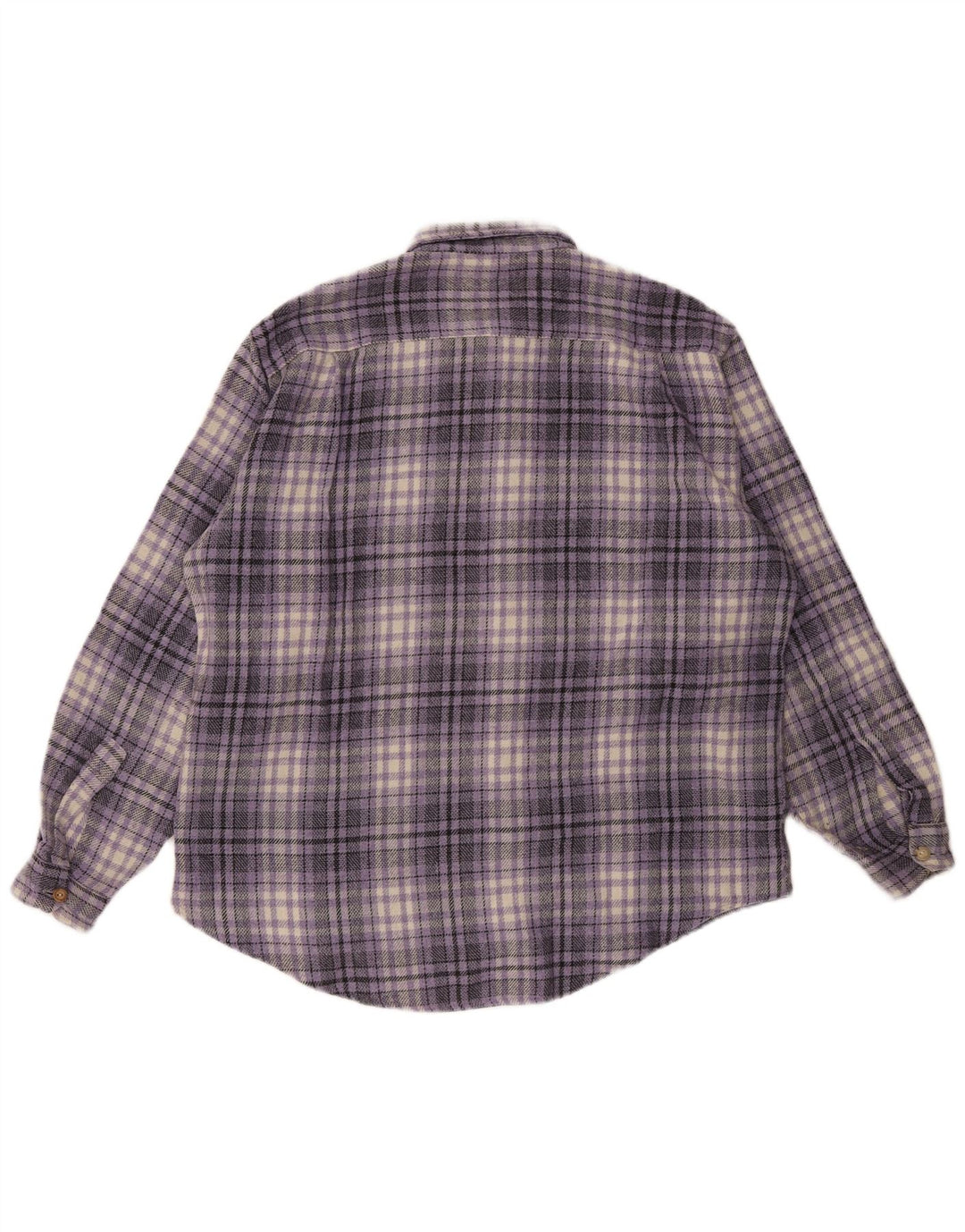 Camicia da uomo in flanella Wampum XL a quadri viola