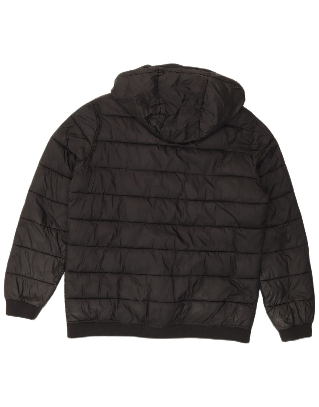 Giacca imbottita con cappuccio grafica Ellesse da ragazzo 15-16 anni in poliestere nero