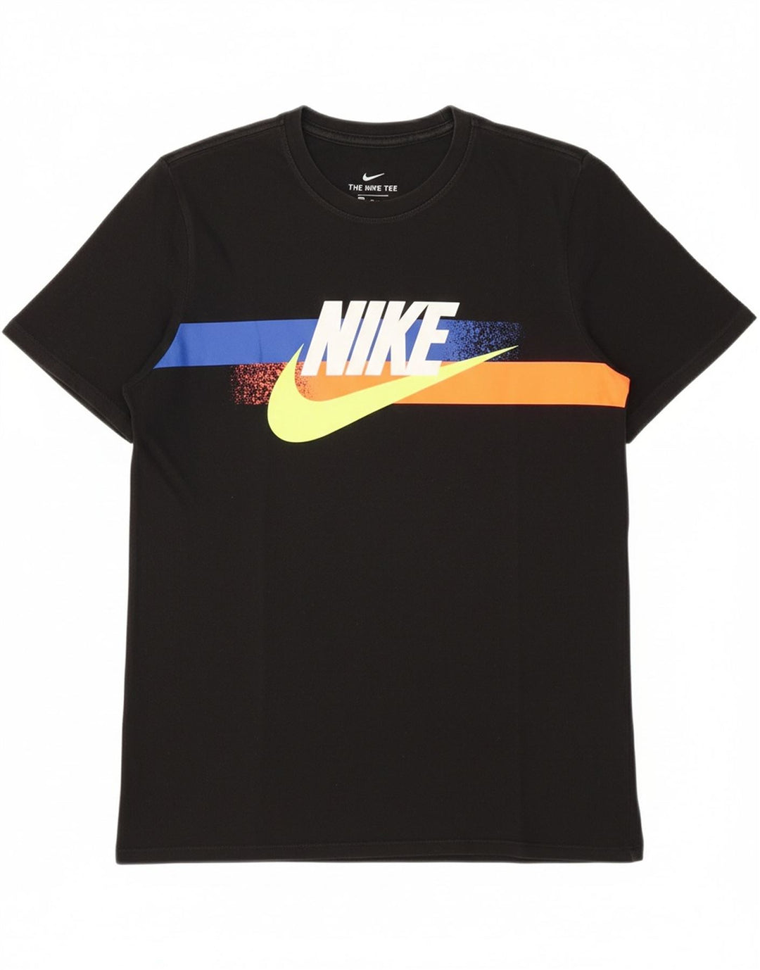 NIKE Mens Athletic Cut Graphic T-Shirt Top Medium Black Cotton Vintage Nike and Second-Hand Nike from Messina Hembry 