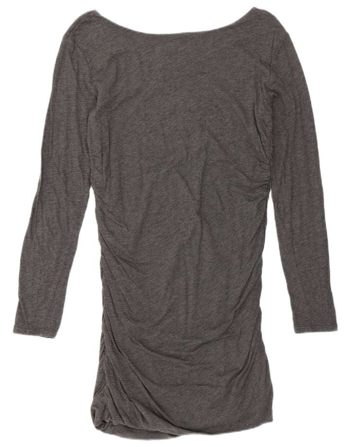 HURLEY Girls Long Sleeve T-Shirt Dress 12-13 Years Large Grey Cotton Vintage Hurley and Second-Hand Hurley from Messina Hembry 