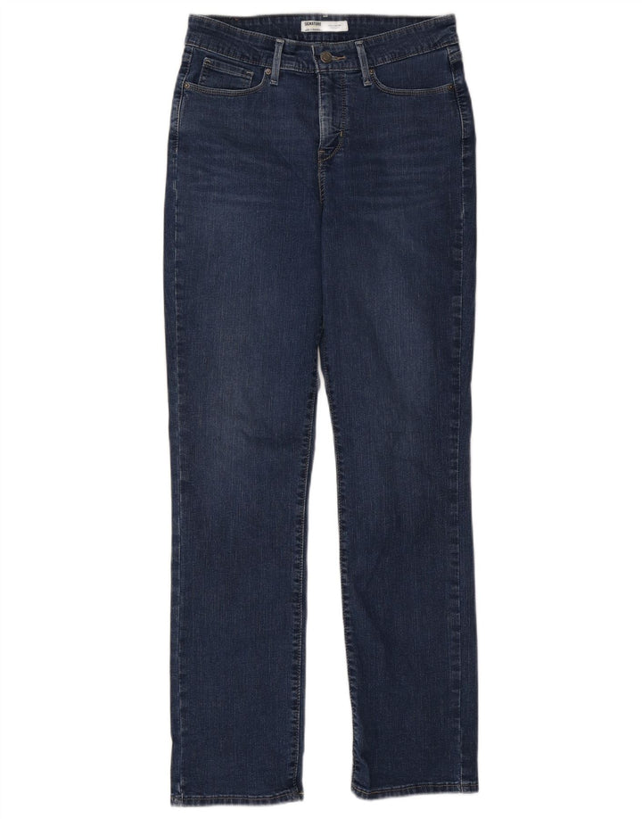 Jeans dritti firmati da donna Levi's US 6 medi W28 L32 Blu navy