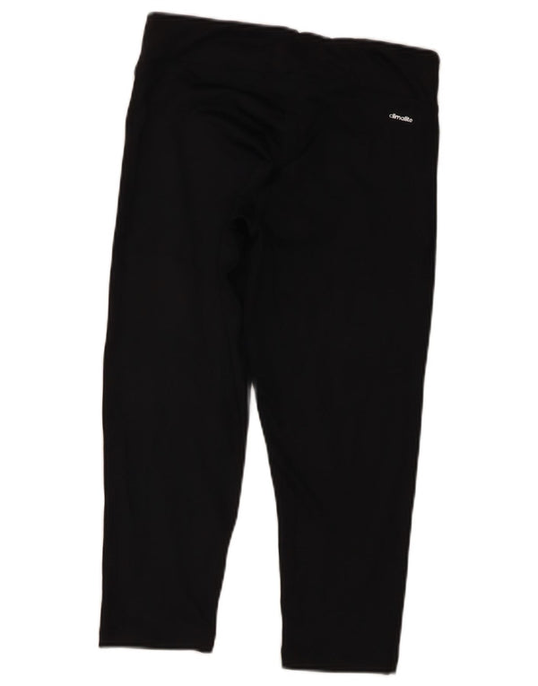 Leggings Adidas Climalite Capri da donna UK 10 piccolo poliestere nero