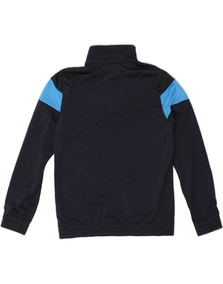 ADIDAS Boys Tracksuit Top Jacket 9-10 Years Navy Blue Colourblock Vintage Adidas and Second-Hand Adidas from Messina Hembry 