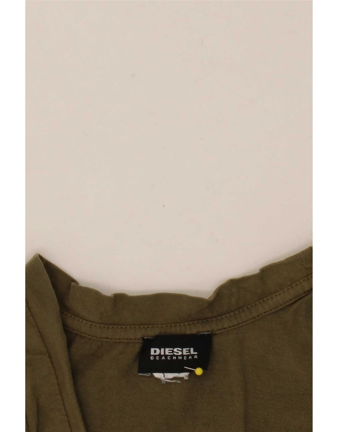 Canotta grafica da uomo Diesel grande color cachi