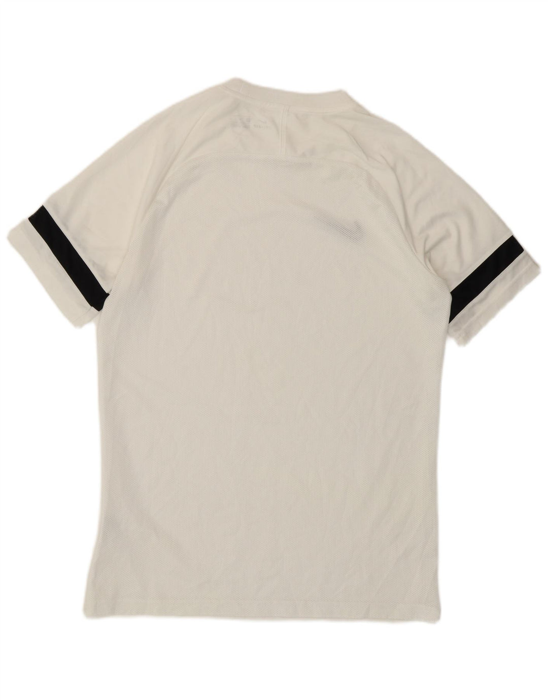 T-shirt Nike Dri Fit da uomo, top in poliestere color block bianco medio