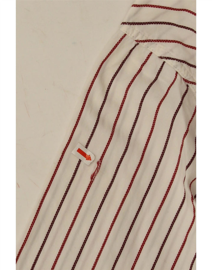 Camicia da uomo Wrangler XL in cotone a righe bianche