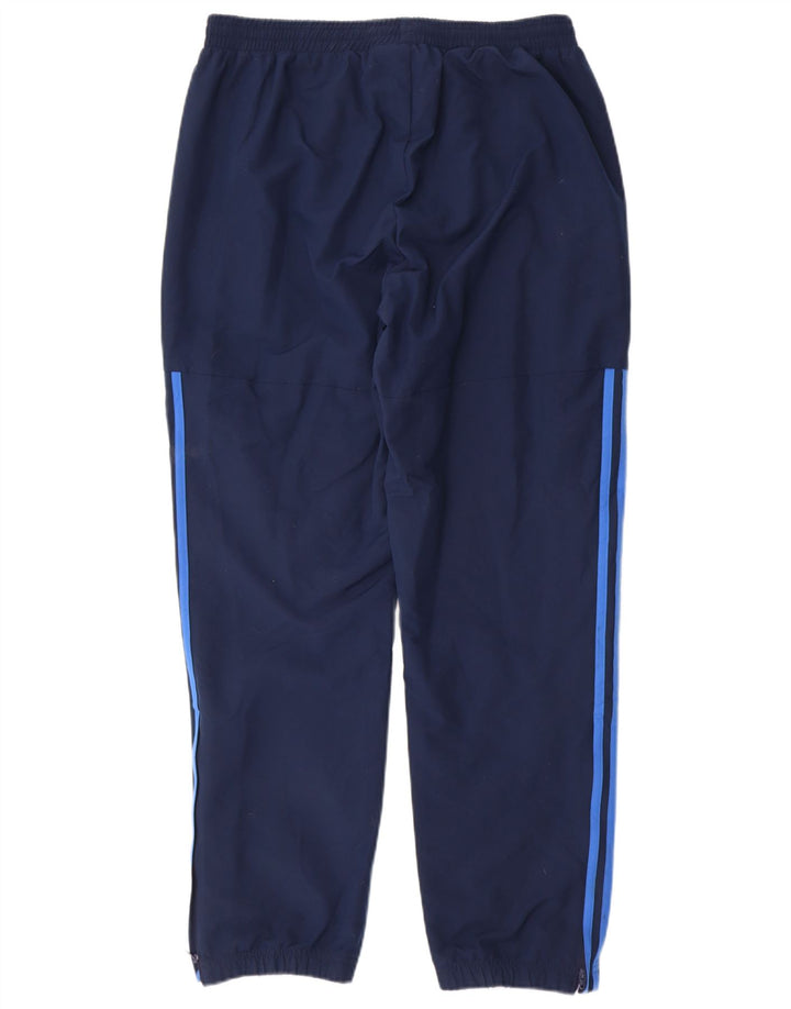 ADIDAS Mens Tracksuit Trousers Large  Navy Blue Polyester