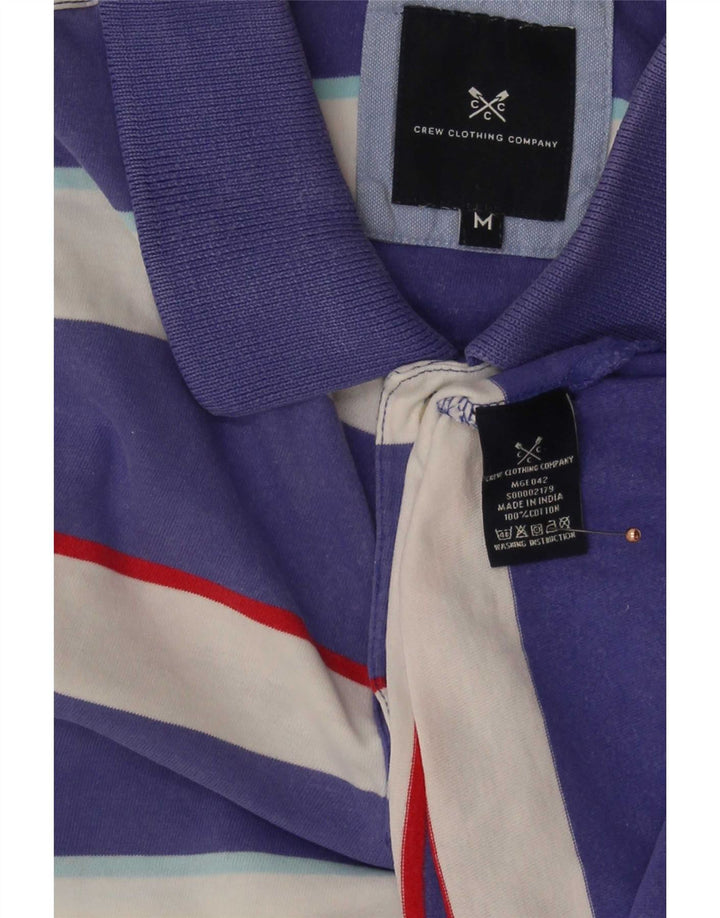 Crew Clothing Polo da uomo in cotone a righe viola medio