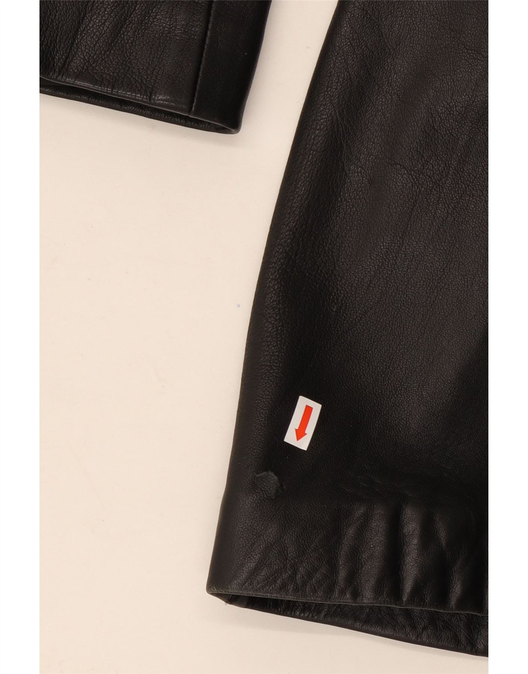 Cappotto in pelle vintage da donna EU 44 XL in pelle nera