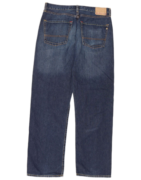Jeans dritti da uomo Ben Sherman W34 L32 cotone blu