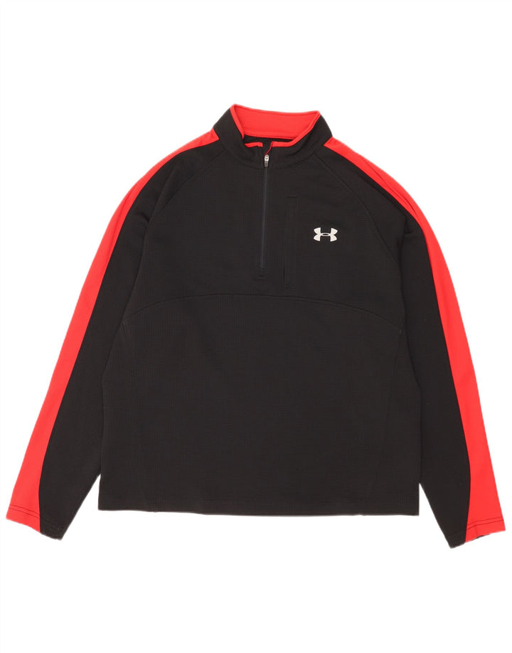Under Armour Uomo Allseason Gear Pullover Tuta Top Large Nero