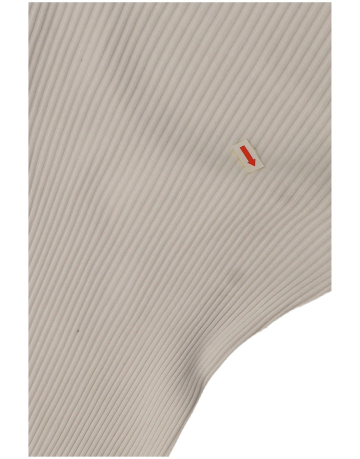 Body a maniche lunghe da donna ZARA UK 8 piccolo bianco