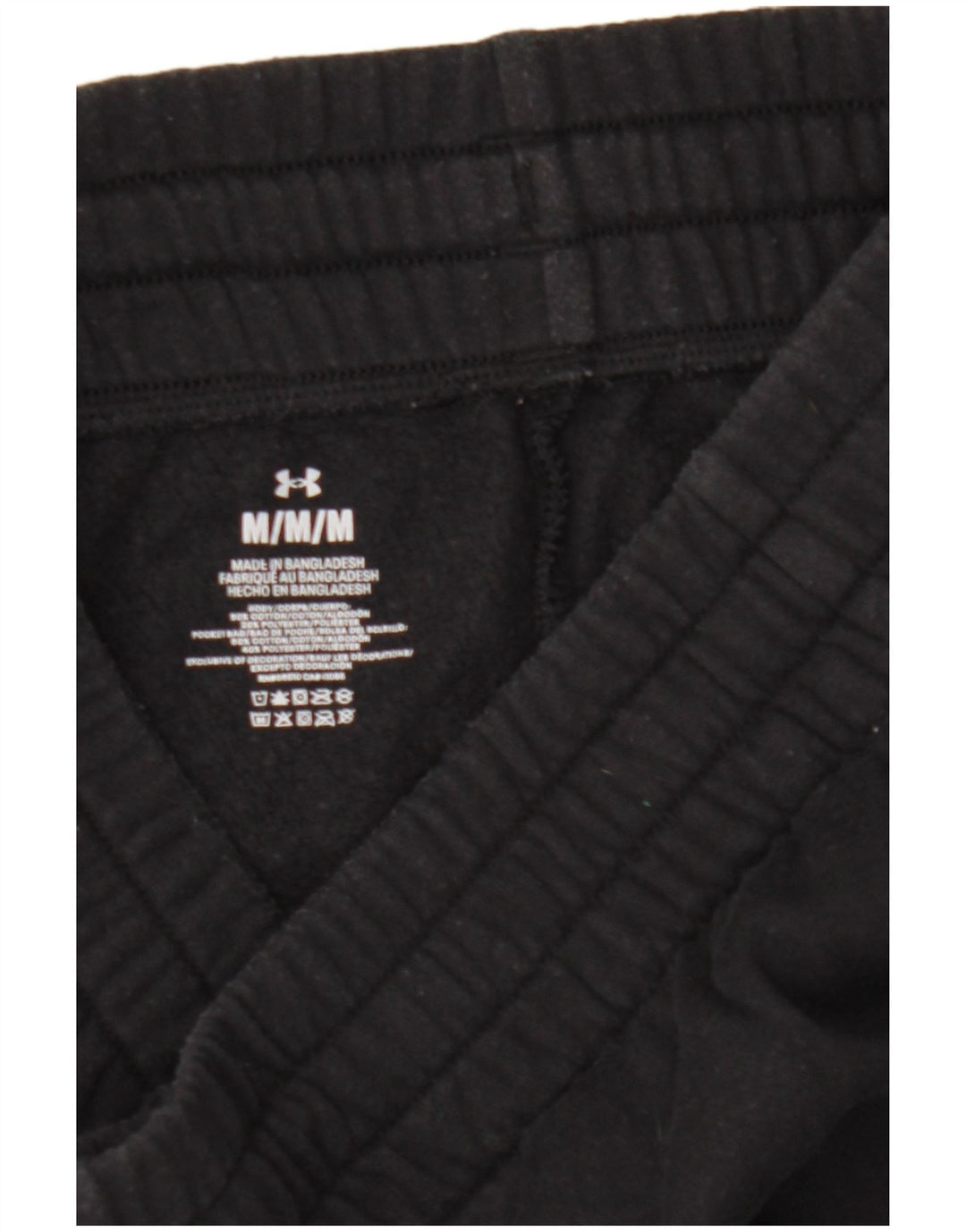 Pantaloni da tuta da uomo Under Armour in cotone nero medio