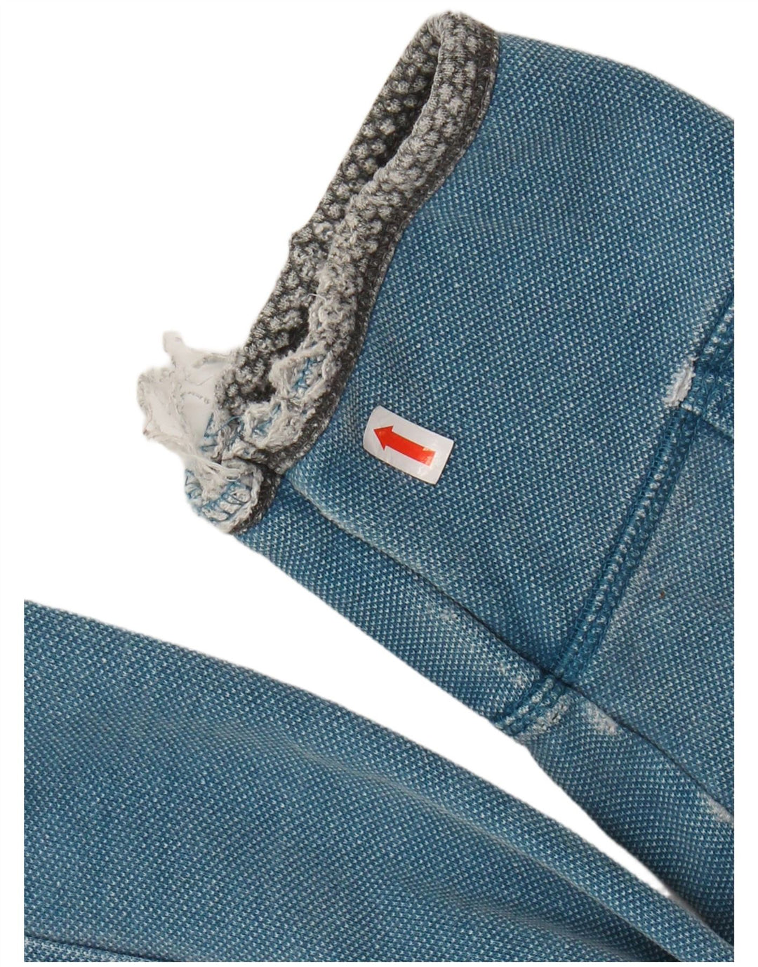 FAT FACE Felpa da uomo con collo con zip, maglione grande, cotone blu