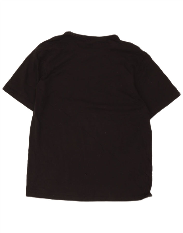 T-shirt grafica da uomo Champion Top grande in cotone nero