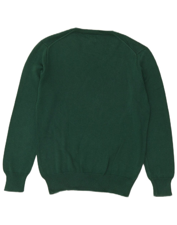 Maglione maglione con scollo a V da bambino Polo Ralph Lauren 14-15 anni in cotone verde