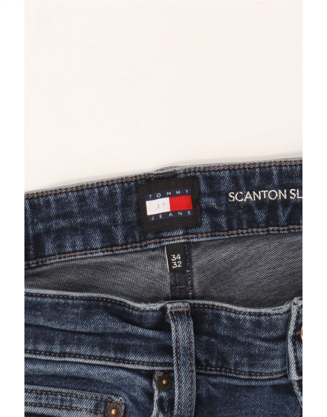 Tommy Hilfiger Uomo Scanton Slim Jeans W34 L32 Blu
