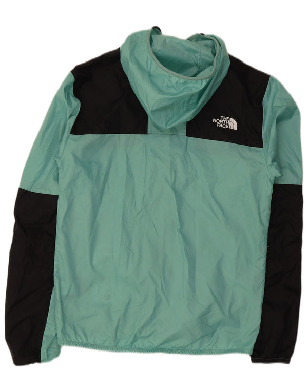 Giacca antipioggia da uomo con cappuccio The North Face UK 36 Small Turquoise Colourblock