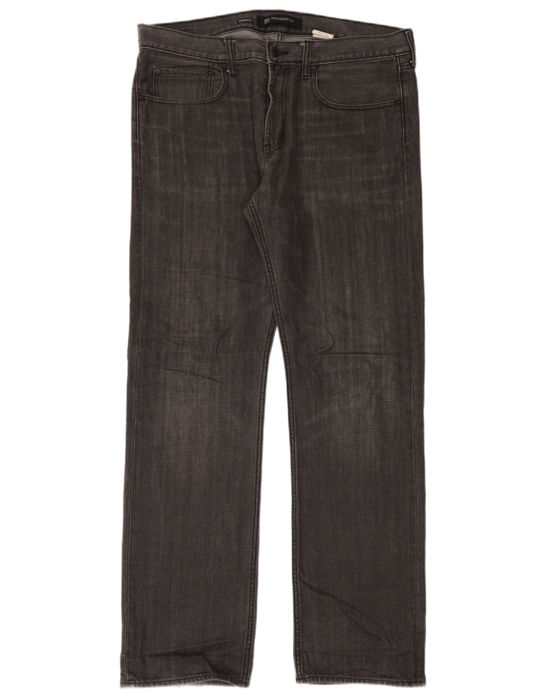 Jeans dritti da uomo Gap W36 L34 cotone chiazzato grigio