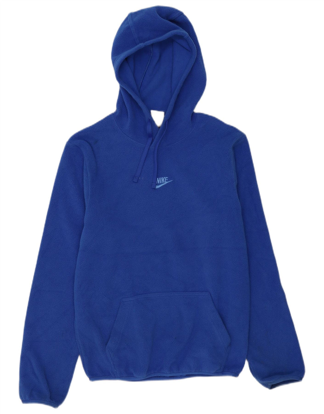 Maglia in pile con cappuccio Nike da uomo XS blu poliestere