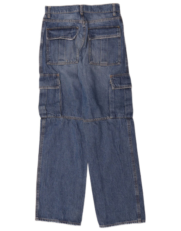 Jeans larghi cargo da donna Zara EU 36 XS W26 L31 Blu