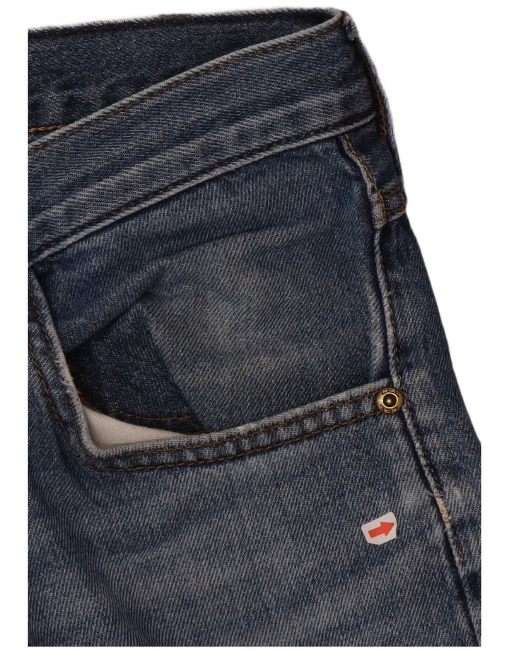 Pantaloncini corti in denim da uomo a 5 tasche Lee W31 cotone blu medio