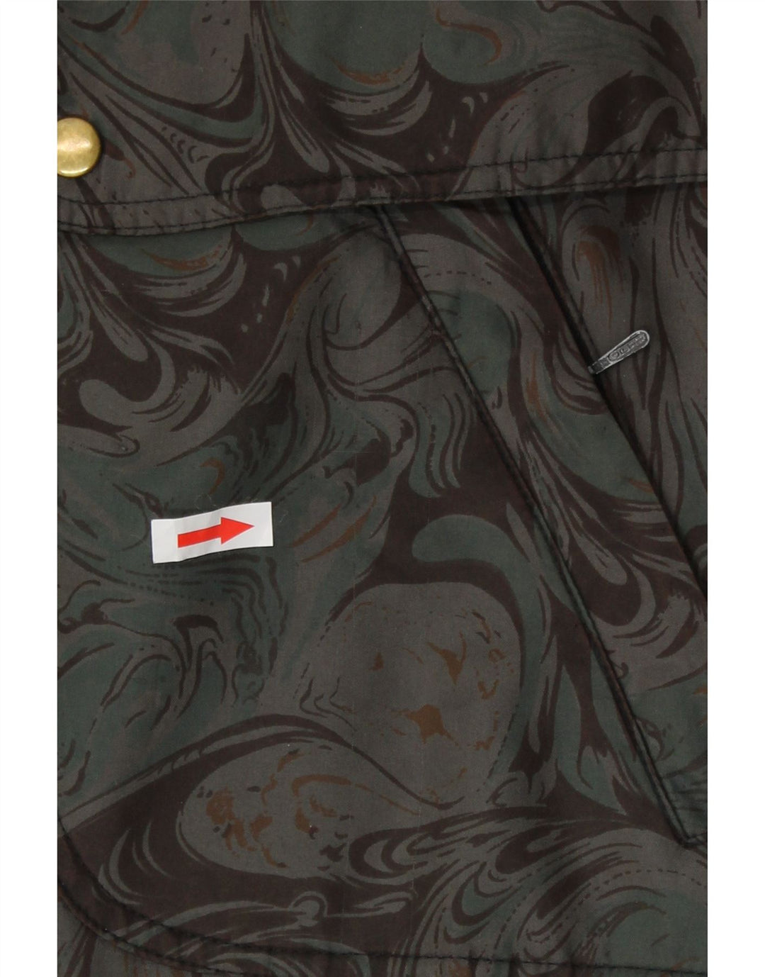 Giacca a vento vintage da donna UK 18 XL multicolore Paisley Retro