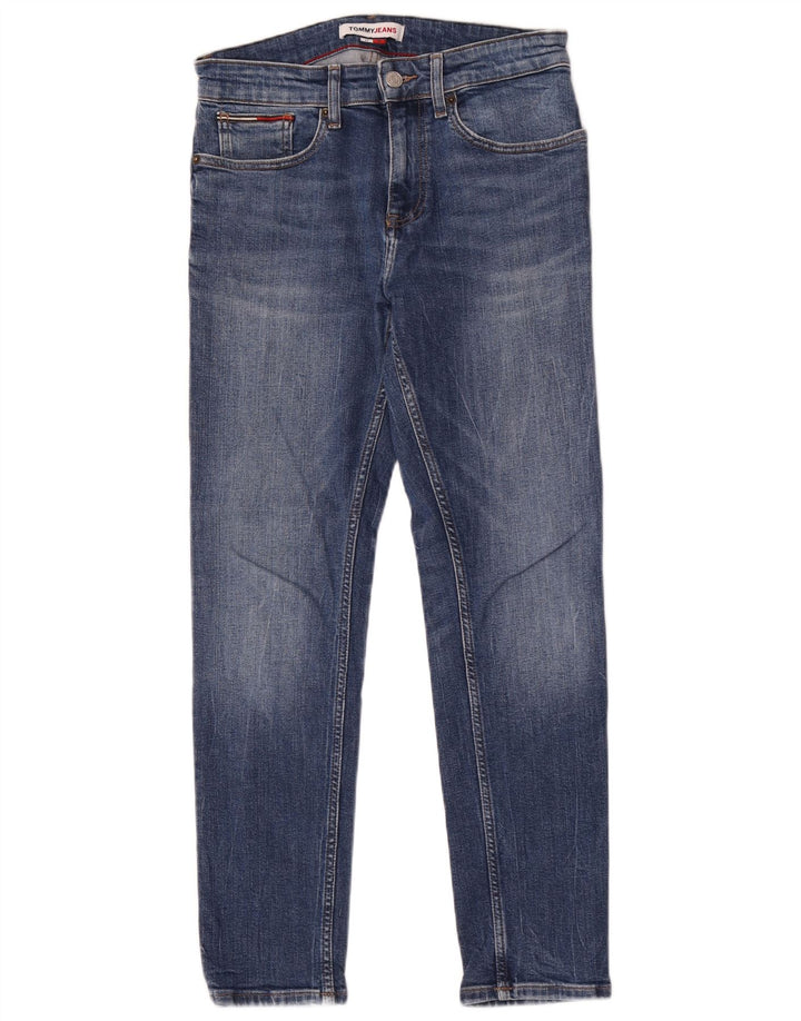 Jeans slim da uomo Tommy Hilfiger W27 L30 cotone blu