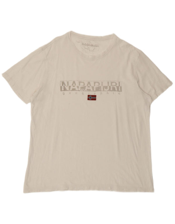 T-shirt grafica da uomo Napapijri Top XL bianca