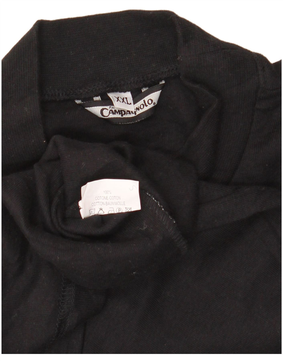 F.LLI CAMPAGNOLO Top Uomo Manica Lunga 2XL Cotone Nero