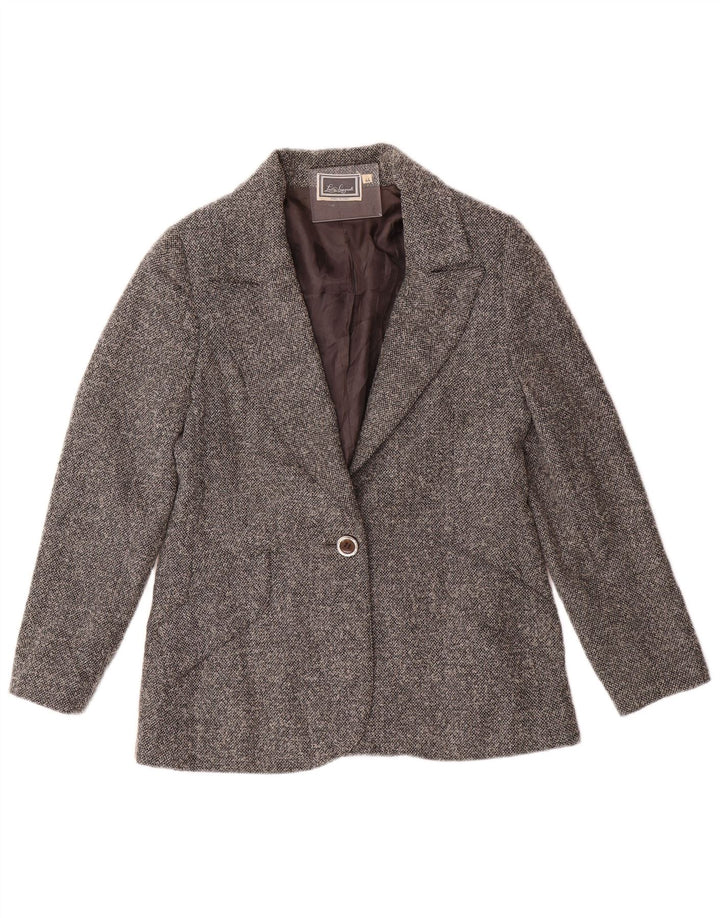 LUISA SPAGNOLI Giacca Blazer a 1 Bottone Donna IT 44 Grigio Medio Lana
