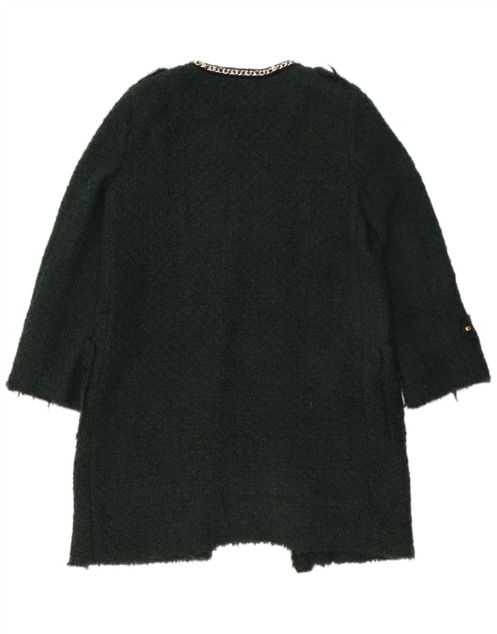 Cappotto Zara da donna UK 16 grande acrilico verde