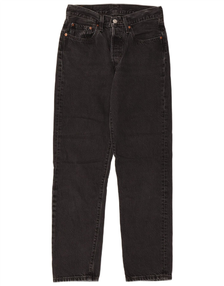 Jeans dritti Levi's 501 da donna W26 L28 cotone nero