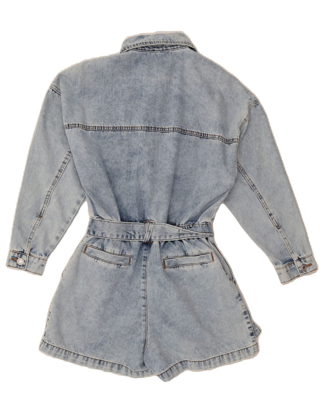 NEW LOOK Womens Denim Playsuit UK 6 XS Blue Cotton Vintage NEW LOOK and Second-Hand NEW LOOK from Messina Hembry 