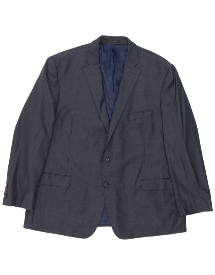 Giacca blazer da uomo a 2 bottoni Ralph Lauren IT 52 XL lana blu navy