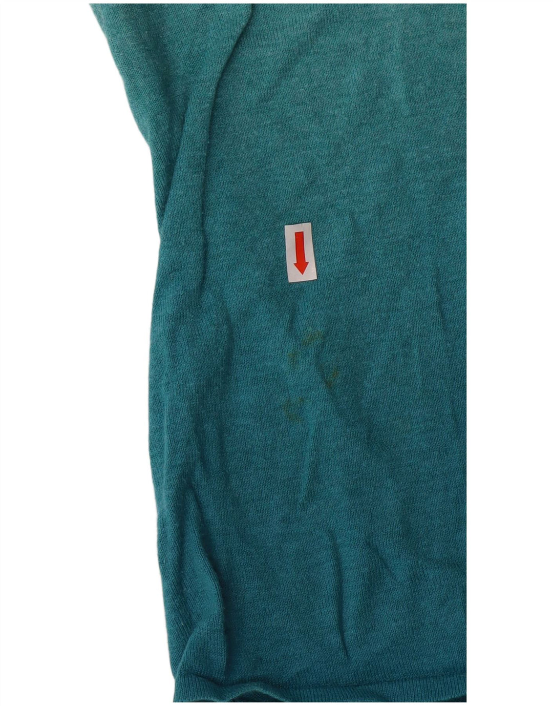 Fat Face Top da donna a maniche lunghe UK 14 Large in cotone color block turchese