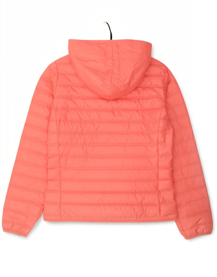 Giacca imbottita con cappuccio da donna Adidas UK 12/14 Poliestere rosa medio