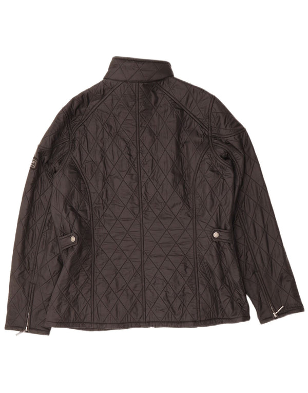Giacca trapuntata da donna BARBOUR UK 16 grande nera