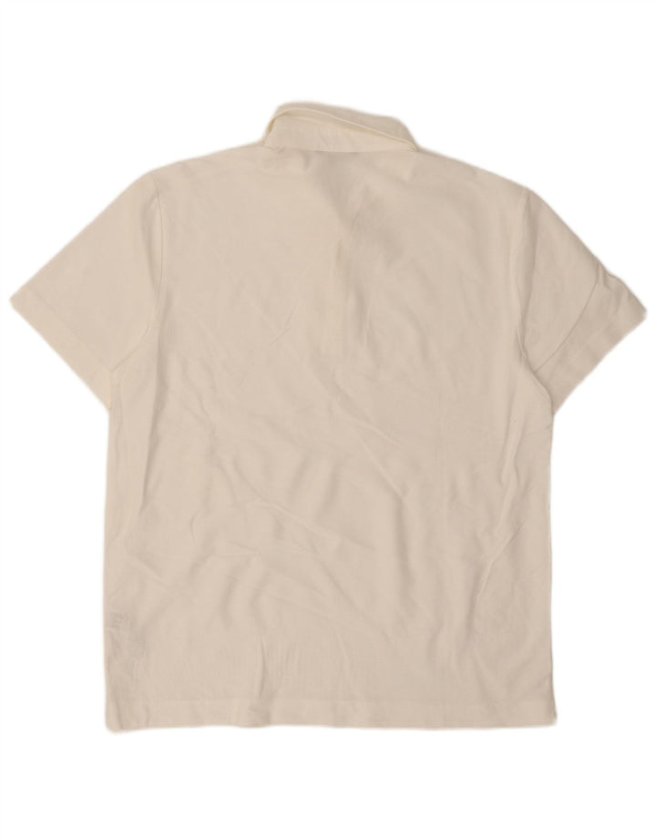 Polo Uomo Massimo Dutti Grande Cotone Bianco