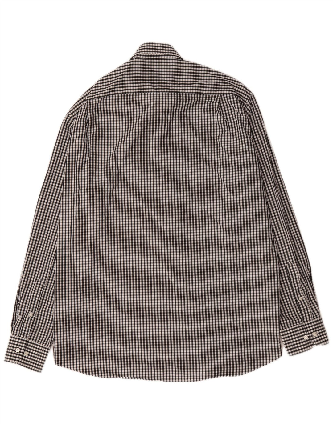 Camicia da uomo Hugo Boss taglia 43 17 XL cotone a quadretti nero