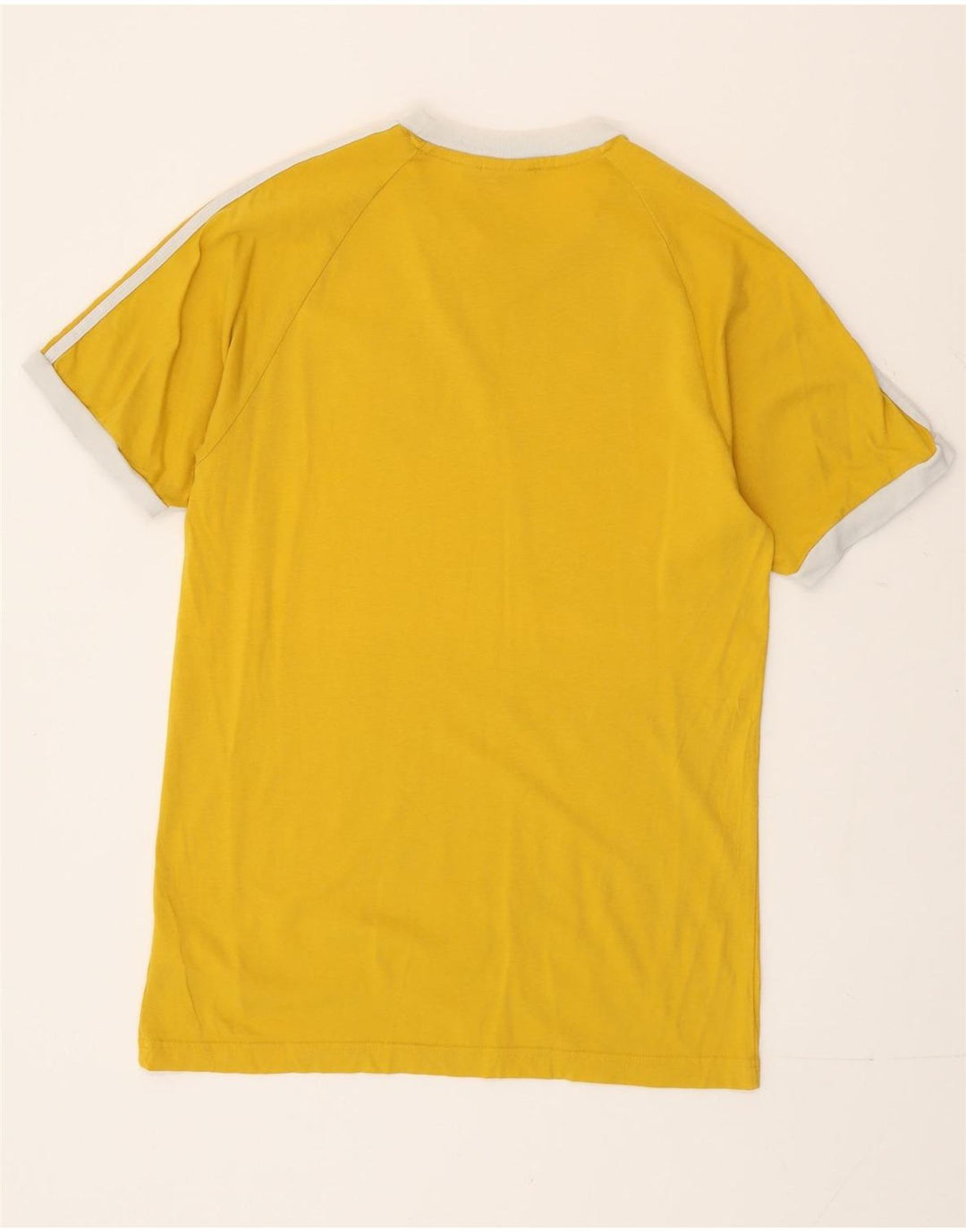 T-shirt da uomo Adidas Top in cotone giallo medio
