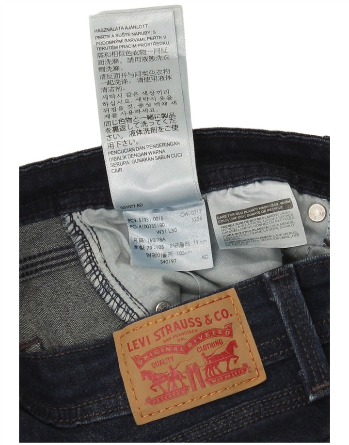 Jeans Levi's 529 Curvy Bootcut da donna W31 L30 in cotone blu navy