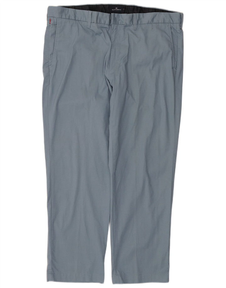 Pantaloni chino dritti da uomo Marks & Spencer W42 L29 cotone blu