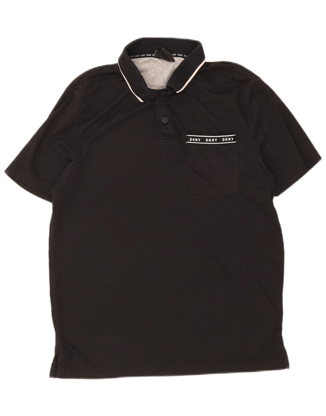 Polo da uomo Dkny in cotone nero medio