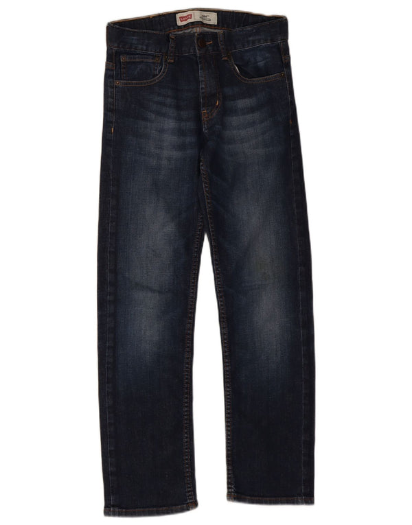 Levi's Boys 504 Jeans dritti regolari 11-12 anni W24 L26 Cotone blu navy