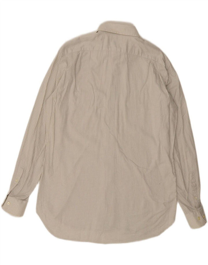 ENRICO COVERI Mens Shirt Size 16 41 Large Grey Check Vintage Enrico Coveri and Second-Hand Enrico Coveri from Messina Hembry 